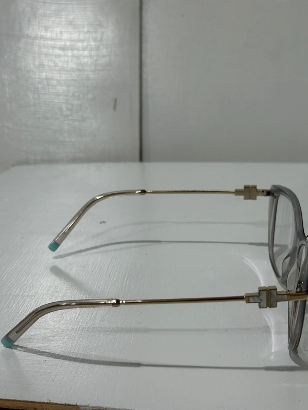 Tiffany & Co TF 2216 -8335 Satin  Champagne Eyeglass 🤓 Woman gold temples Italy